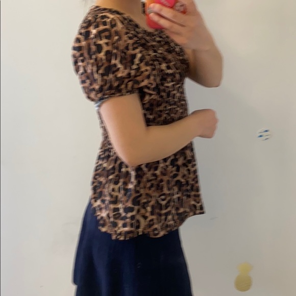 Zara leopard top. Fits s - Picture 4 of 8